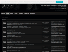 Tablet Screenshot of forum.batcave.com.pl